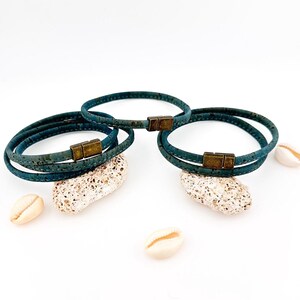 Handmade Wrap Cork Bracelet Triple/ Double/ Simple, eco-friendly Sustainable Boho jewelry