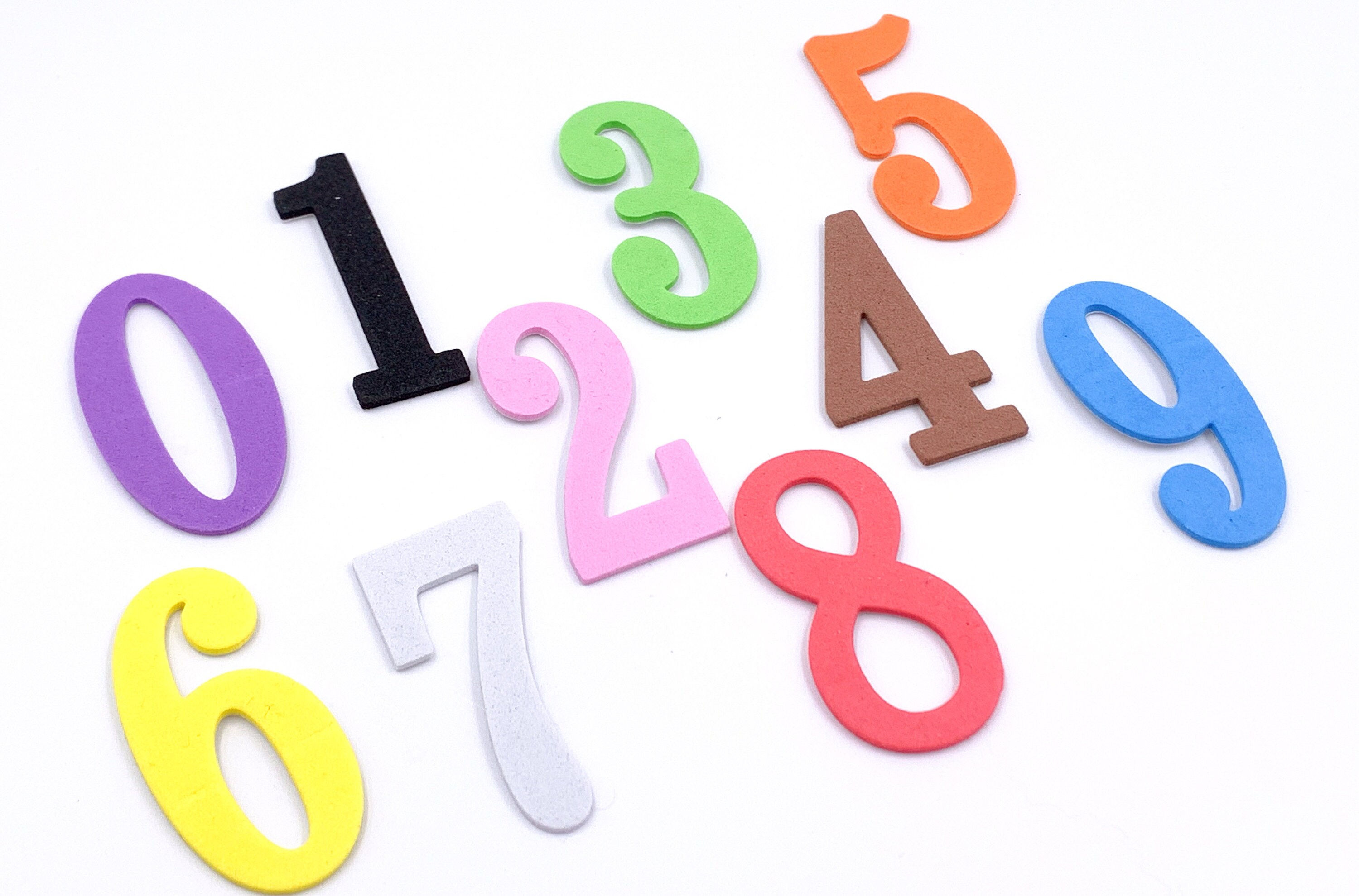 Foam Numbers price includes any 2 numbers, Free Shipping EX(50,30,16,21)