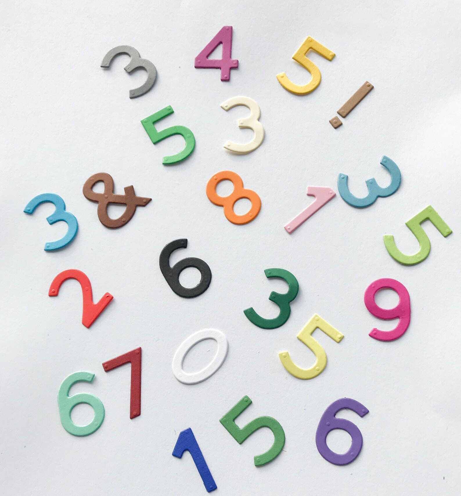 Foam Numbers, Peel and Stick 2 Inches, Self-adhesive Foam Numbers, Shapes  for Crafting & School Projects 