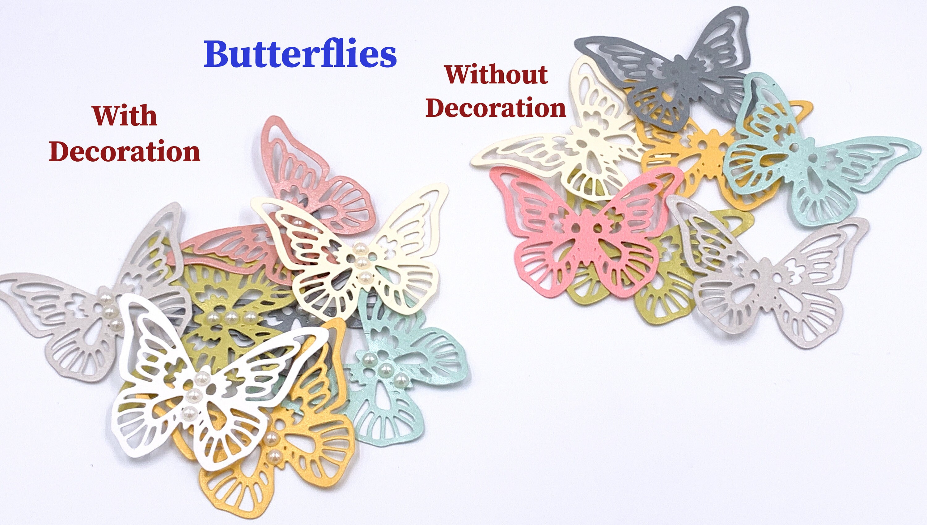 Onesided Die Cut Butterfly Butterfly paper Cardstock Etsy