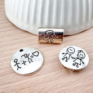 Slider Pendent Girl Boy DIY jewelry Jewelry supplies