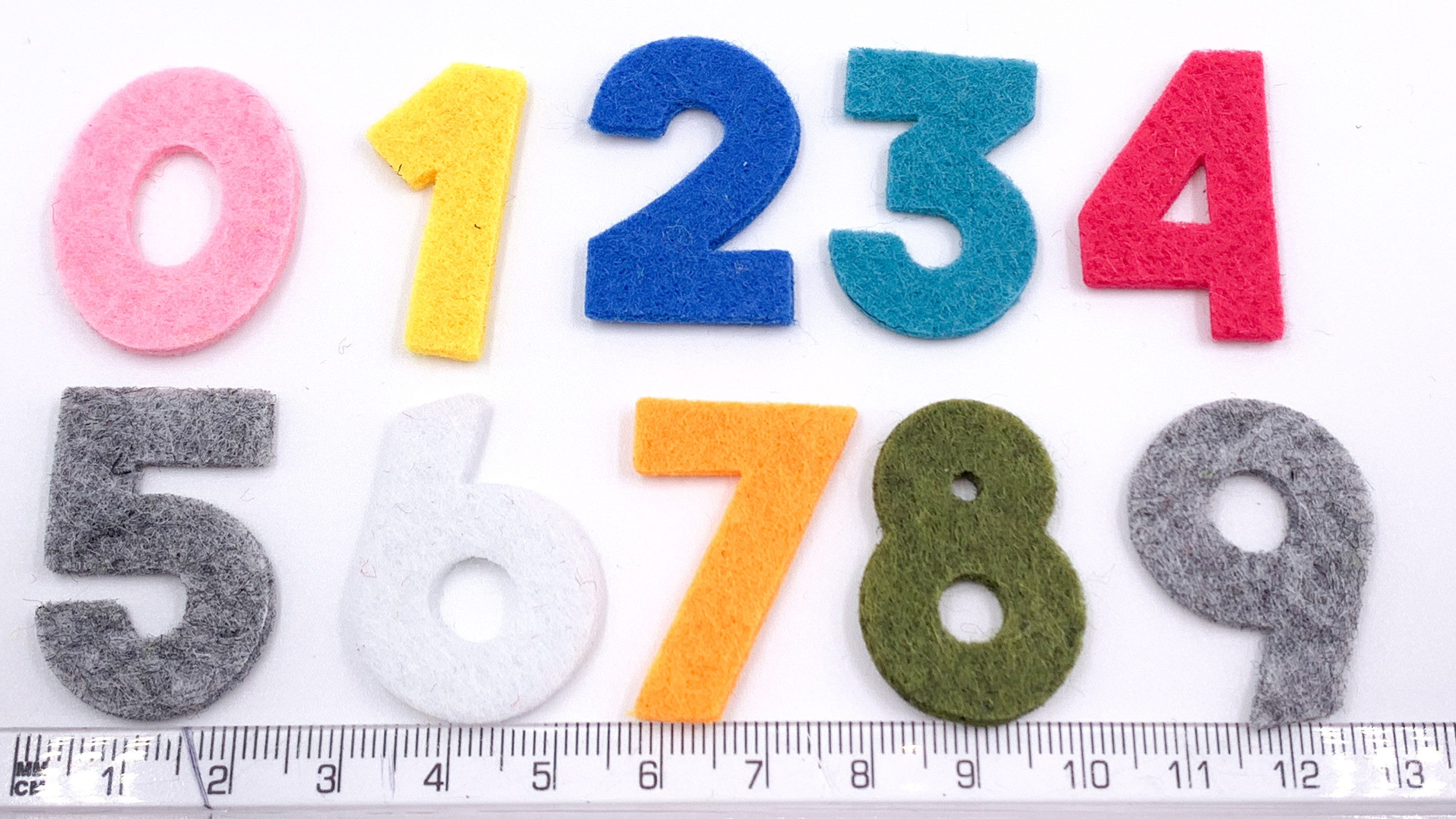 Felt Numbers 3.2cm/ 1.3in Die Cut Felt numbers Decoration Etsy