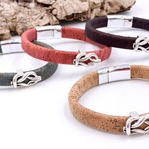 Portuguese cork bracelet choose color/size , Unisex Portuguese Cork Bracelet, Vegan Bracelet , Father Day gift idea image 3