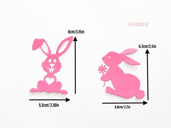 Einseitige Sterben Geschnitten Kaninchen Papier Karton Bunny Etsy