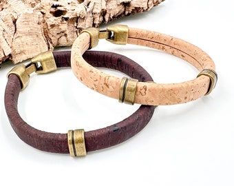 Unisex Cork Bracelet, Vegan Bracelet Christmas gift idea