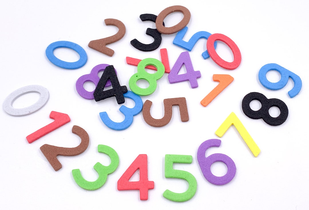 Adhesive Foam Numbers 2.2cm for Craft School Cone, Sticker Numbers 09