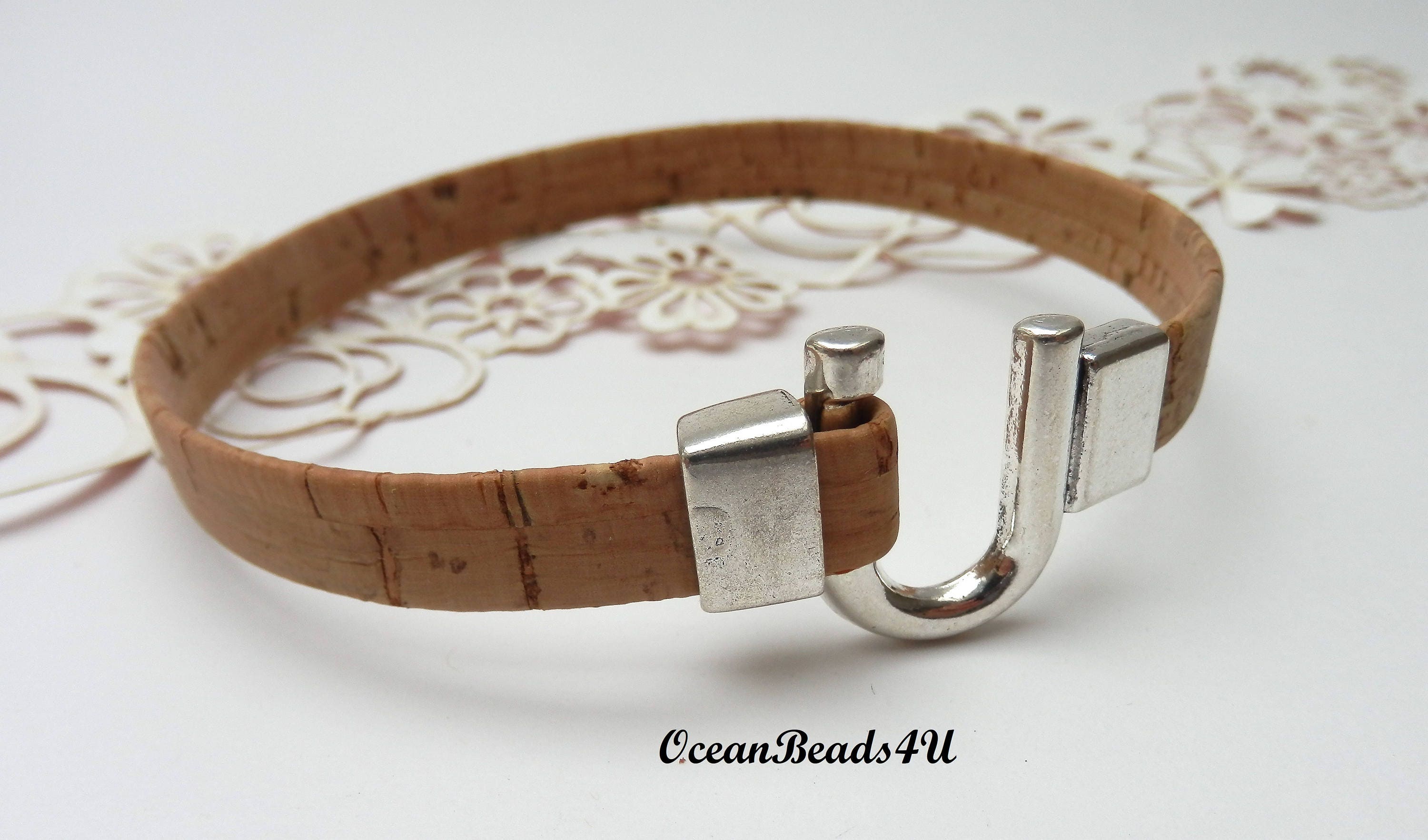 Natural Cork Bracelet E Unisex Portuguese Cork Bracelet Etsy