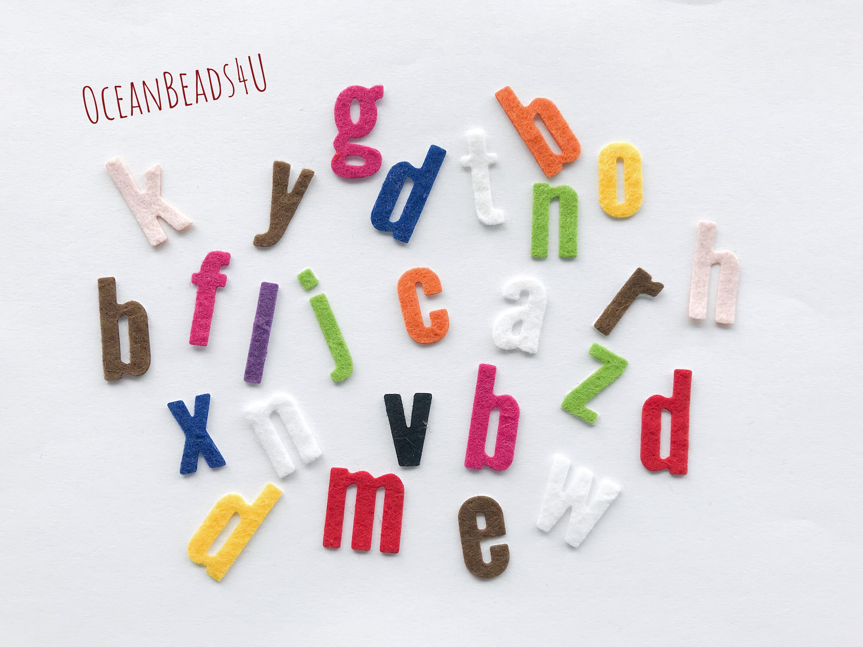 Adhesive Felt alphabet lowercase 0.9 Inches Felt alphabet Etsy