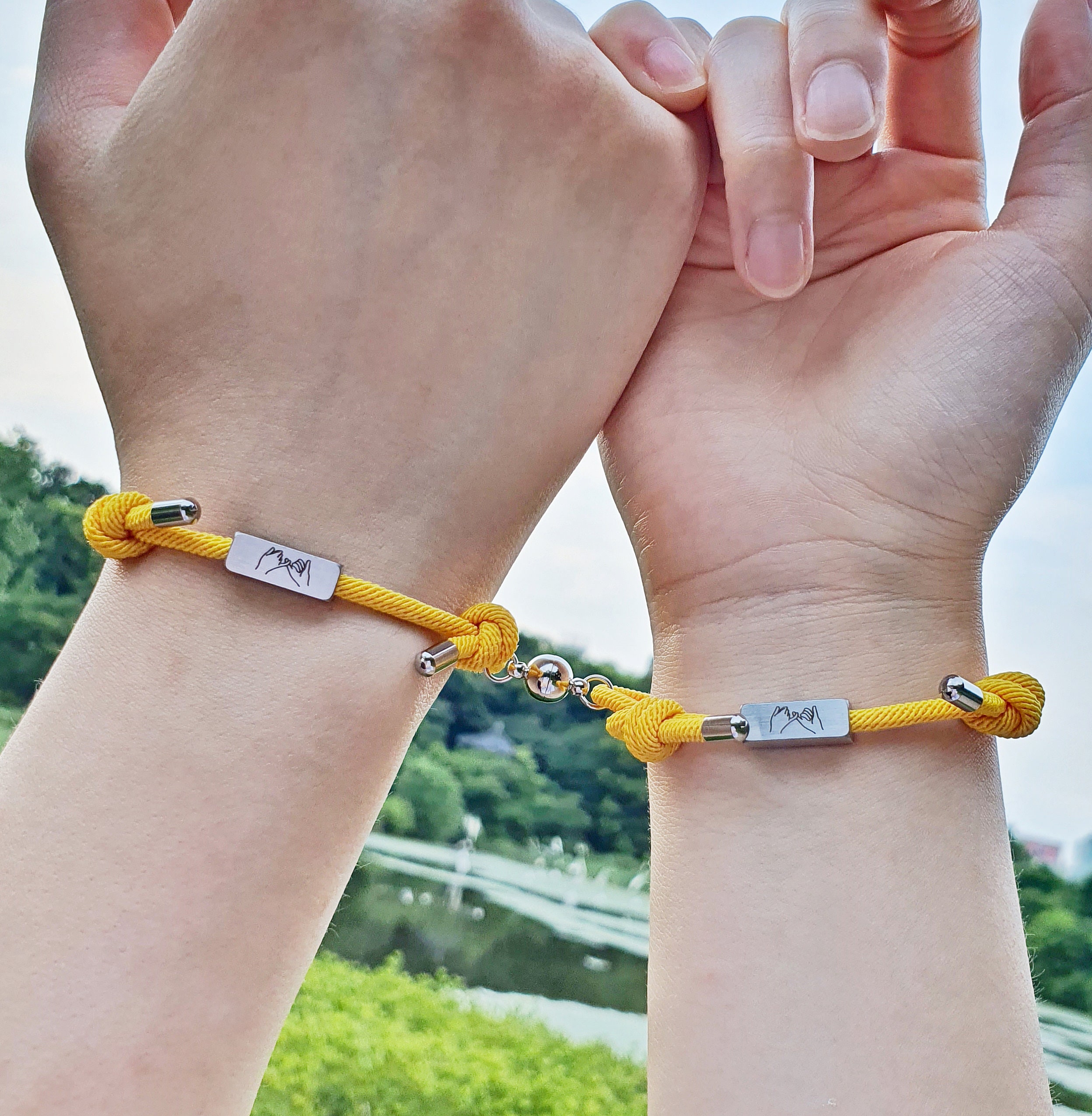 11 Best Couple Bracelets 7 Colors Braided Best Etsy