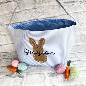 Custom Hand Embroidered Easter Baskets image 6