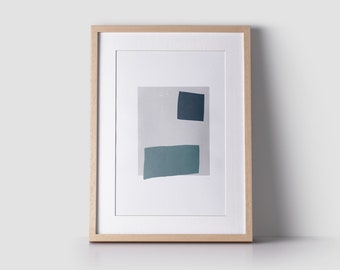 Abstract Squares Limited Edition Minimal Screen Print