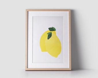 Lemons Limited Edition Screen Print