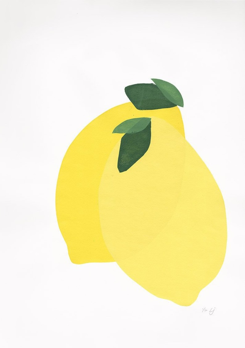 Lemons Limited Edition Screen Print image 2