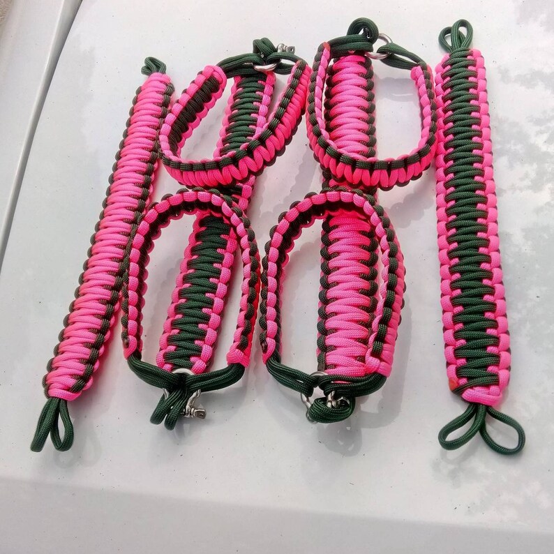 Neon Pink/Emerald Paracord Jeep Grab Handles Set Jeep Grab Etsy
