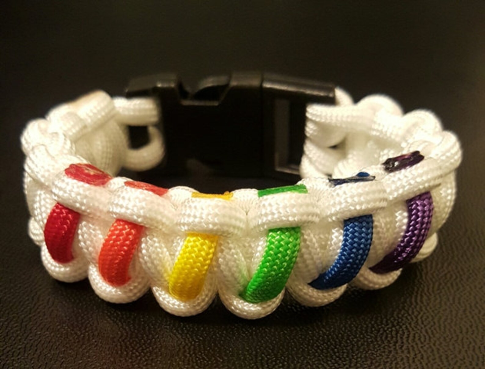 Gay Pride Rainbow Bracelet Gay Pride Paracord Bracelet Etsy