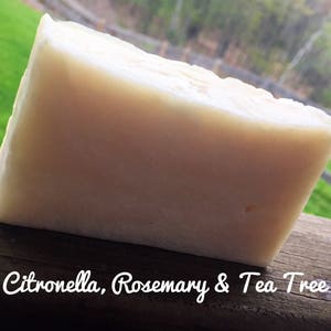 Citronella, Rosemary & Tea Tree Soap, Bug and Tick Repellent Soap, Soap, TeaTree Soap, Bug Soap, Rosemary Soap, Outdoor Soap, Camping Soap 画像 3