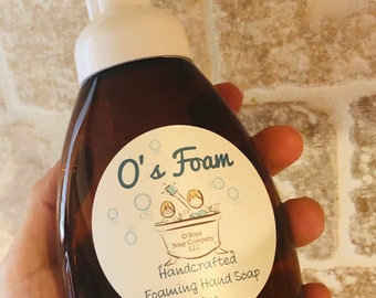 Hand Foaming Soap, All Natural Vegan Hand Foam Soap, Liquid Soap, Liquid Hand Soap, Bubble Soap, Pump Soap, Kitchen Soap