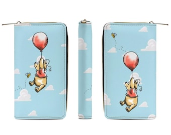 Pooh Bear and Honey Bee Zipper Wallet | Winnie the Pooh Wallet | Pooh Bear Wallet | Pooh Wallet | Disney Purse | Disney Wallet
