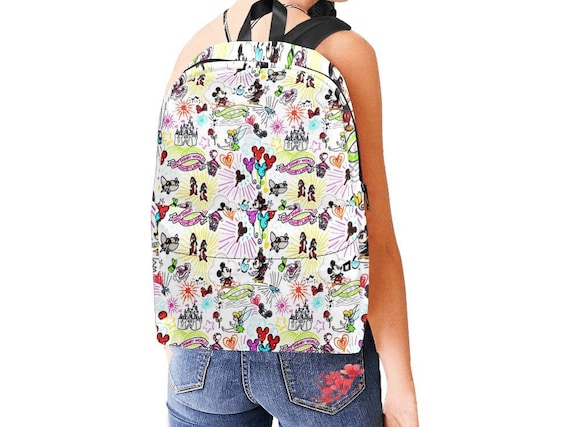 Zaino Parchi Disney Borsa Libri Parchi Disney Zaino Topolino Zaino Disney Zaino Disneyland Borsa Disney Borsa Disney World Etsy Italia