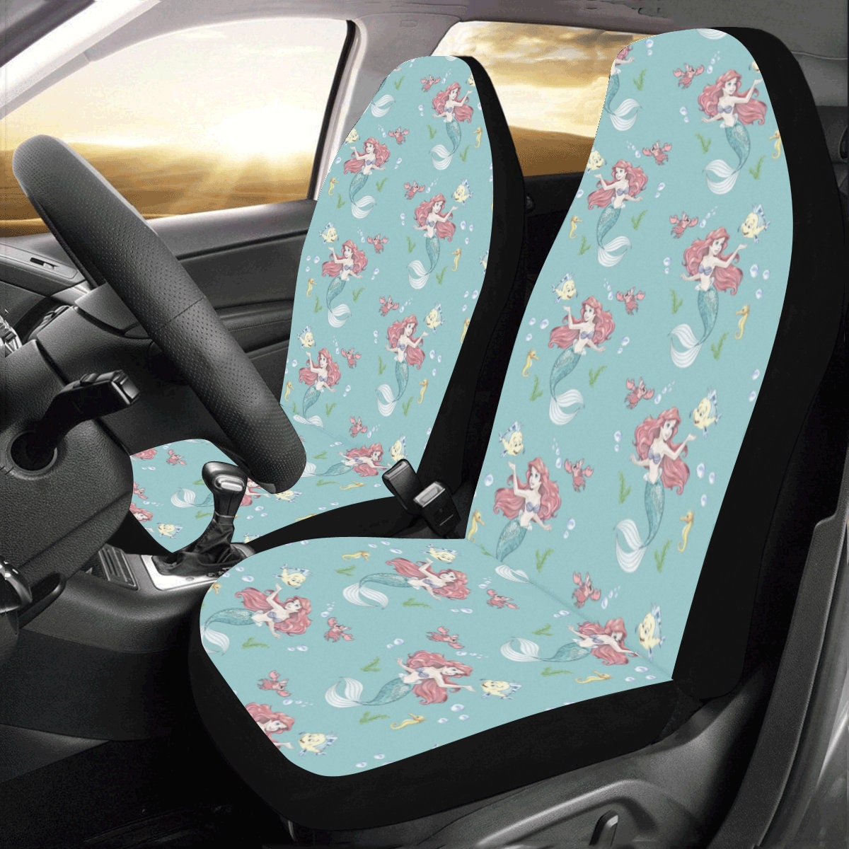 Little Mermaid Car Seat Covers | Ariel Car Seat Covers | Disney Car Seat Covers