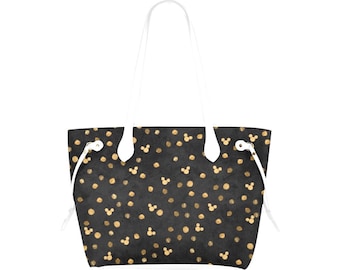 Golden Metallic Mickey Canvas Purse | Mickey New Years Purse | Mickey Purse | Mickey Bag | Mickey Mouse Purse | Disney Purse | Disney Tote