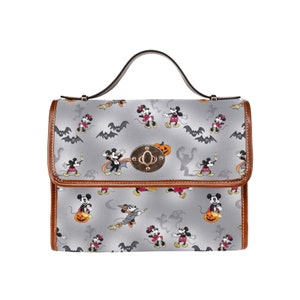 Mickey and Minnie Halloween Canvas Purse | Mickey Halloween Purse | Disney Parks Purse | Disney Halloween Purse | Disney Crossbody Purse |