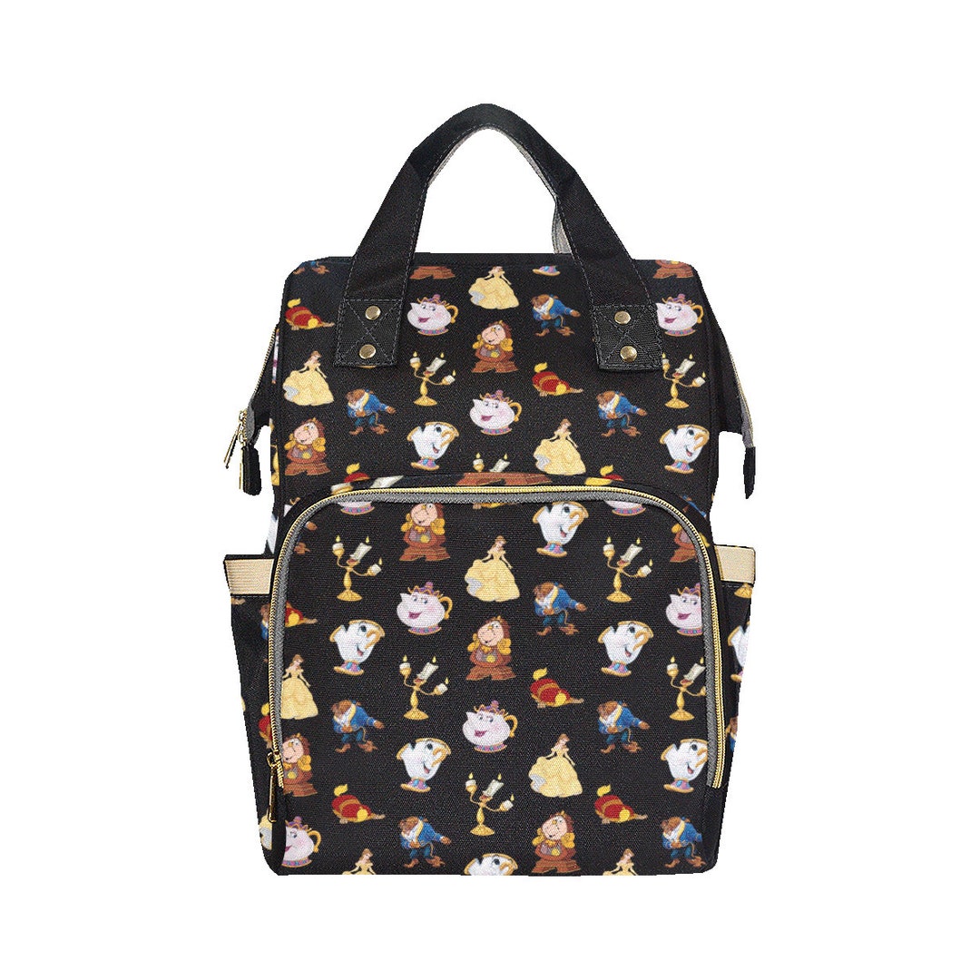 Disney Beauty and The Beast Mini Backpack 10 Canvas Girl's Book Bag