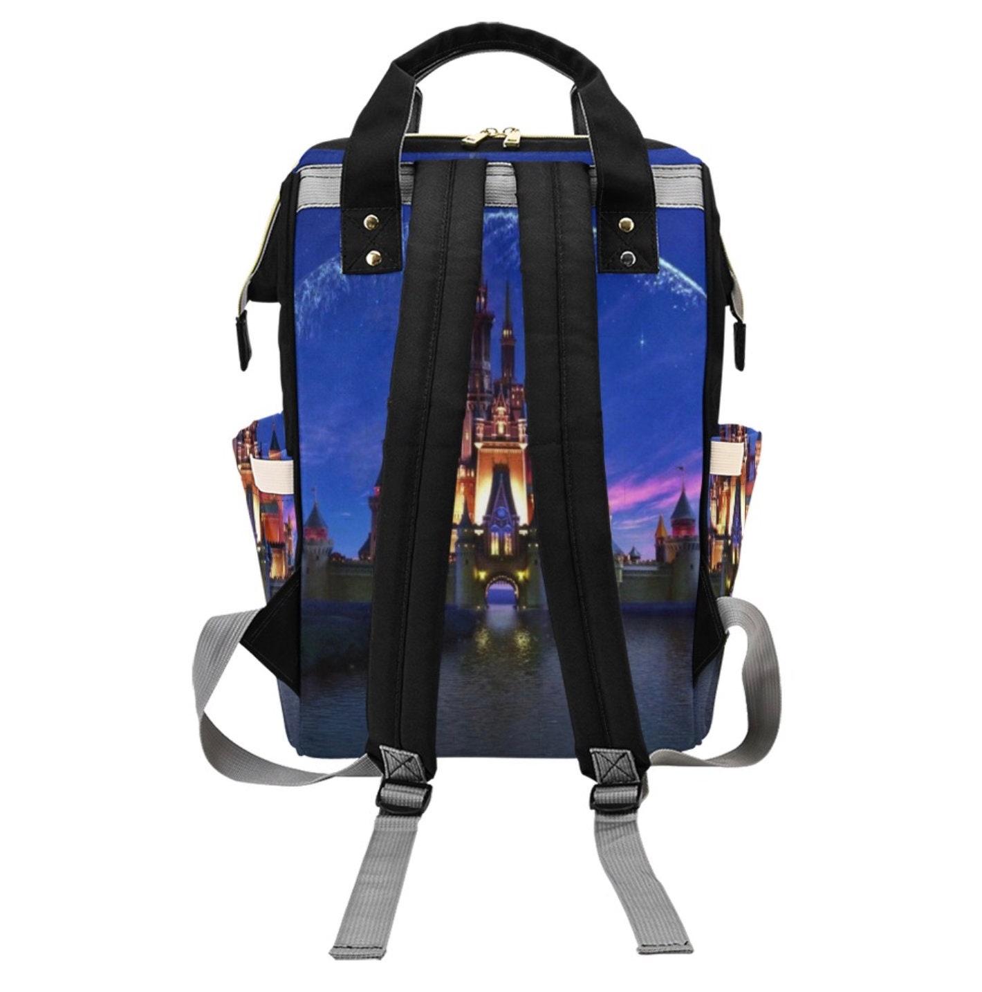 Disney Castle Diaper Bag Backpack Castle Backpack Disney Etsy