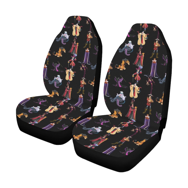 Disney Villains Car Seat Covers Disney Car Seat Covers Car Etsy