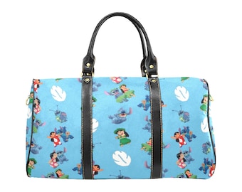 Lilo and Stitch Travel Bag | Lilo and Stitch Bag | Disney Duffel Bag | Disney Travel Bag | Disney Suitcase | Disneyland Duffel Bag |