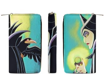 Maleficent Zipper Wallet | Maleficent Wallet | Sleeping Beauty Wallet | Disney Wallet | Disney Purse | Disney Wallet |