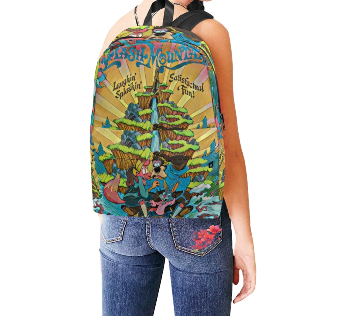 Splash Mountain Backpack Splash Mountain Book Bag Disney Etsy