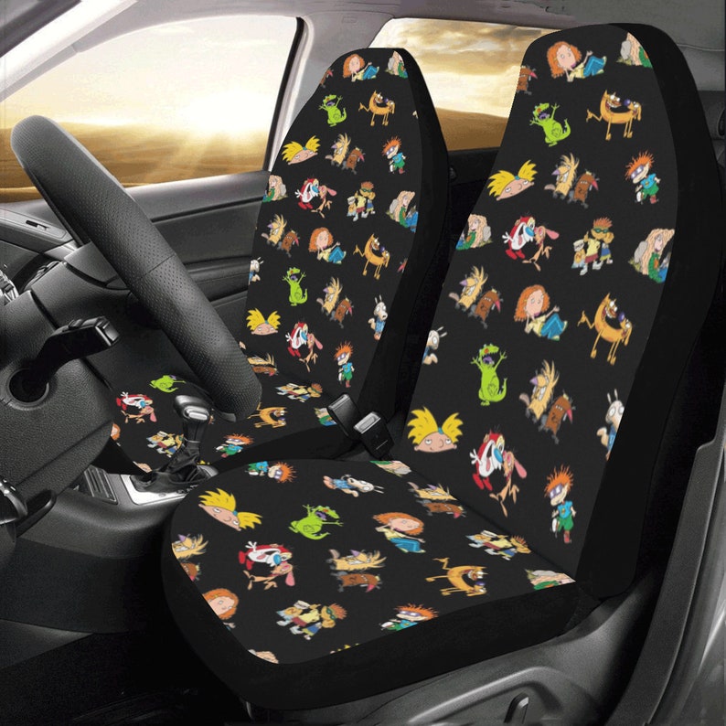 Nickelodeon Car Seat Covers Nicktoons Protector Cover Disney 90s