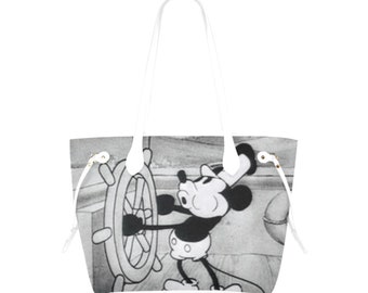 Borsa in tela Steamboat Willie / Borsa classica di Topolino / Borsa di Topolino / Borsa tote di Topolino / Borsa Disney / Borsa tote Disneyland /