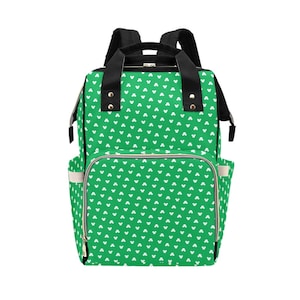 Green Mickey Mouse Diaper Bag Backpack | Mickey Mouse Backpack | Disney Diaper Bag | Disney Backpack | Mickey Mouse Bag | Disney Bag
