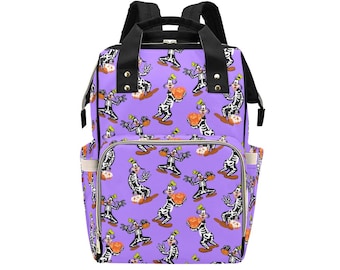 Goofy Skeleton Diaper Bag Backpack | Goofy Halloween Backpack | Disney Halloween Bag | Disney Halloween  Disney Diaper Bag | Disney Backpack