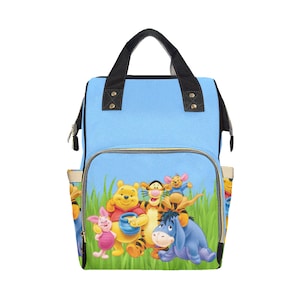 Pooh and Friends Diaper Bag Backpack | Pooh Bear Backpack | Disney Diaper Bag | Disney Backpack | Disney Bag | Disney Diaper Backpack |