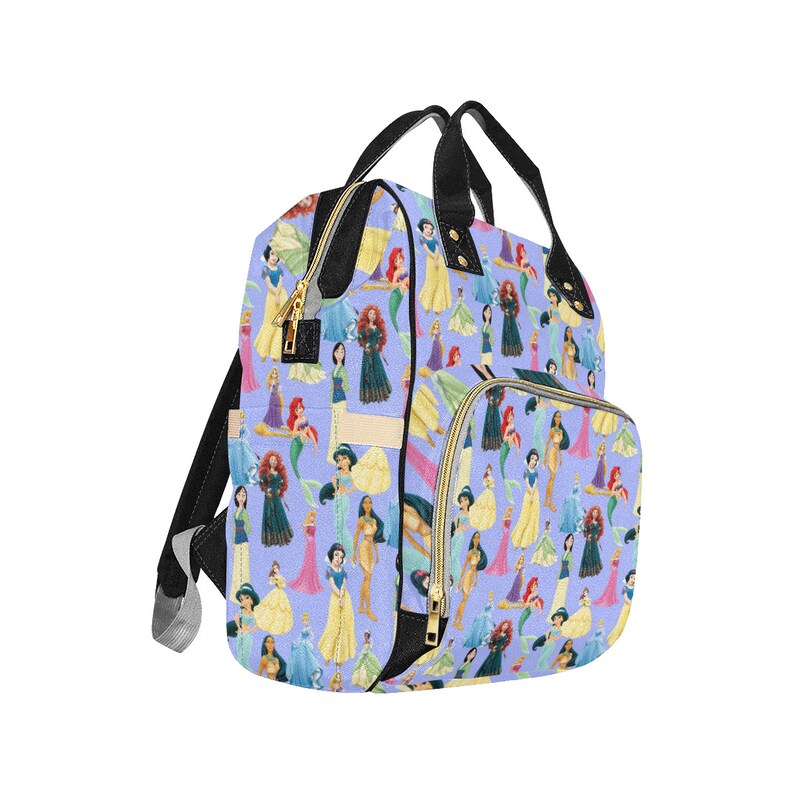 Disney Princess Diaper Bag Backpack Disney Princess Backpack Etsy