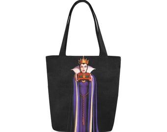 Evil Queen Tote Bag | Snow White Evil Queen Tote | Villains Purse | Villain Bag | Disney Tote Bag | Disney Canvas Tote Bag | Canvas Tote |