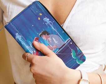 Little Mermaid Zipper Wallet | Ariel Wallet | Princess Ariel Wallet | Ariel Wallet | Disney Purse | Disney Wallet | Disney Princess Purse