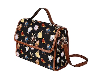 Beauty and the Beast Canvas Purse | Beauty and the Beast Purse | Beauty and the Beast Crossbody Purse | Disney Crossbody Purse | Disney Bag