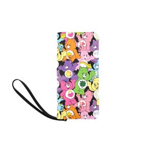 Monedero de muñeca de osos / Monedero de osos / Monedero de oso / Embrague de oso / Monedero de oso feliz / Bolso de osos / Monedero de niños de los 80 / Monedero de niños de los 90 /