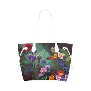 Alice in Wonderland Flowers Canvas Purse | Golden Afternoon Purse | Alice Flowers | Alice in Wonderland Purse | Alice in Wonderland Tote Bag