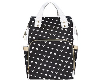 Mochila negra con diseño de Mickey Mouse / Mochila de Mickey Mouse, mochila de Disney, mochila de Disney, mochila de Mickey Mouse, mochila de Disney