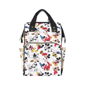 Mickey Mouse Diaper Bag Backpack | Mickey Mouse Backpack | Disney Diaper Bag | Disney Backpack | Mickey Mouse Bag | Disney Diaper Backpack |