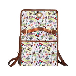 Disney Parks Canvas Purse Disney Parks Purse Disney Parks Crossbody Purse Disneyland Purse Disney Crossbody Purse Disney Purse image 6