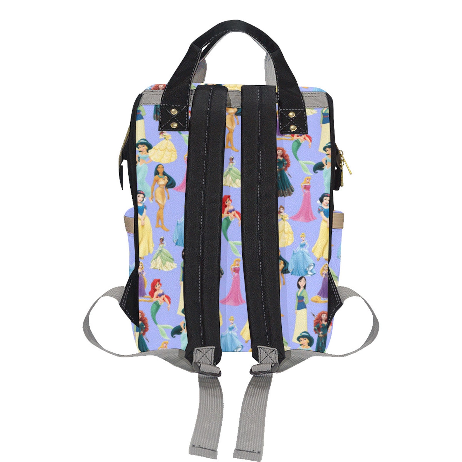 Disney Princess Diaper Bag Backpack Disney Princess Backpack Etsy