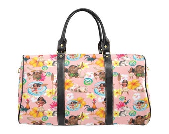 Bolsa de viaje de Moana y sus amigos / Bolsa de viaje de Moana / Bolsa de lona de Disney / Bolsa de Disney / Equipaje / Maleta de Moana / Bolso de Moana / Monedero de Moana /