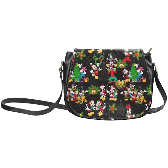 Mickey and Friends Christmas Crossbody Mickey Christmas Purse Mickey Mouse Bag Disneyland Tote Disneyland Purse Disney World Purse Etsy UK