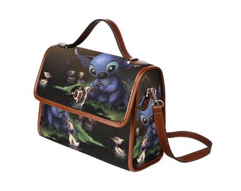 Bolso de lona de Stitch y los patitos / Bolso cruzado de Stitch / Bolso de Stitch / Bolso de Hawái / Bolso de Disney / Bolso de Disneyland / Bolso de mano de Disney